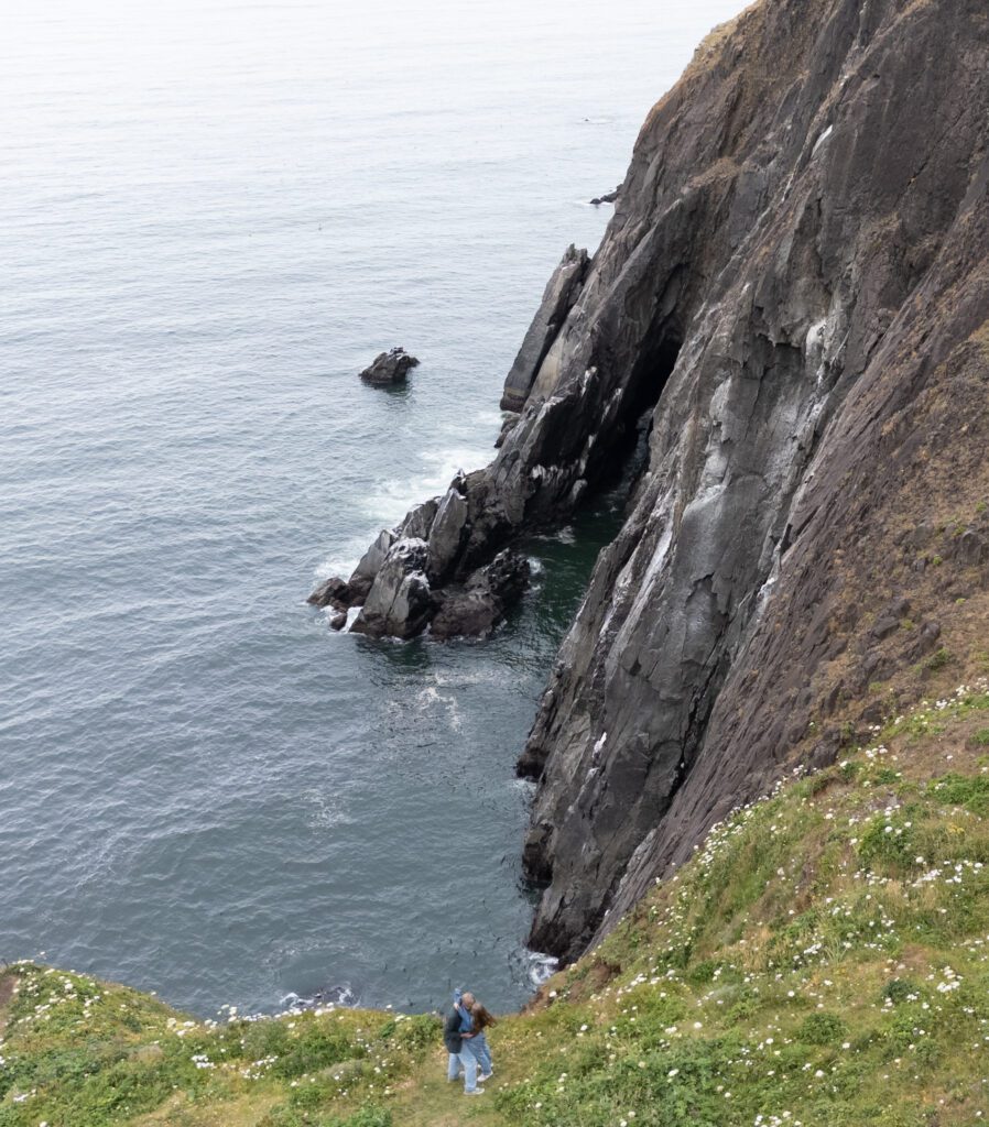 Dramatic ocean cliffs near Oswald West State Park and Elk Flats on the Oregon Coast, scenic elopement location