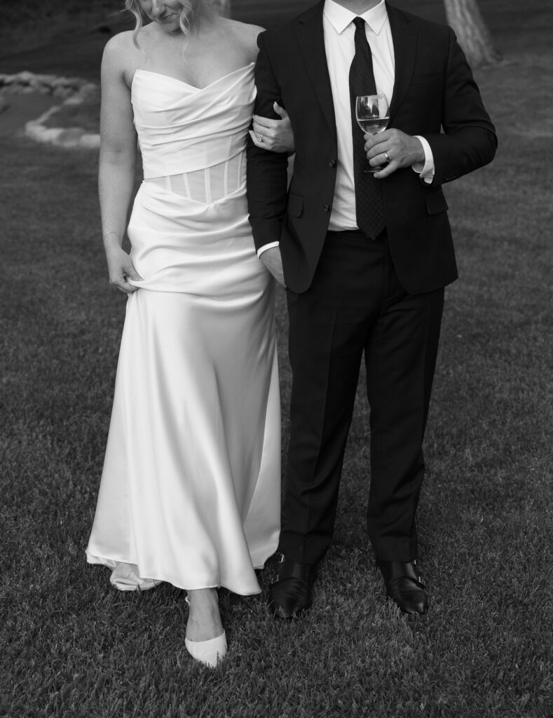 detail shot of bride and groom wedding attire at la caille utah 